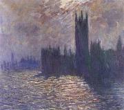 Houses of Parliament,Reflections on the Thames Claude Monet